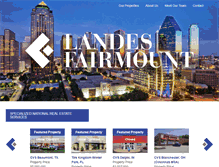 Tablet Screenshot of landesfairmount.com
